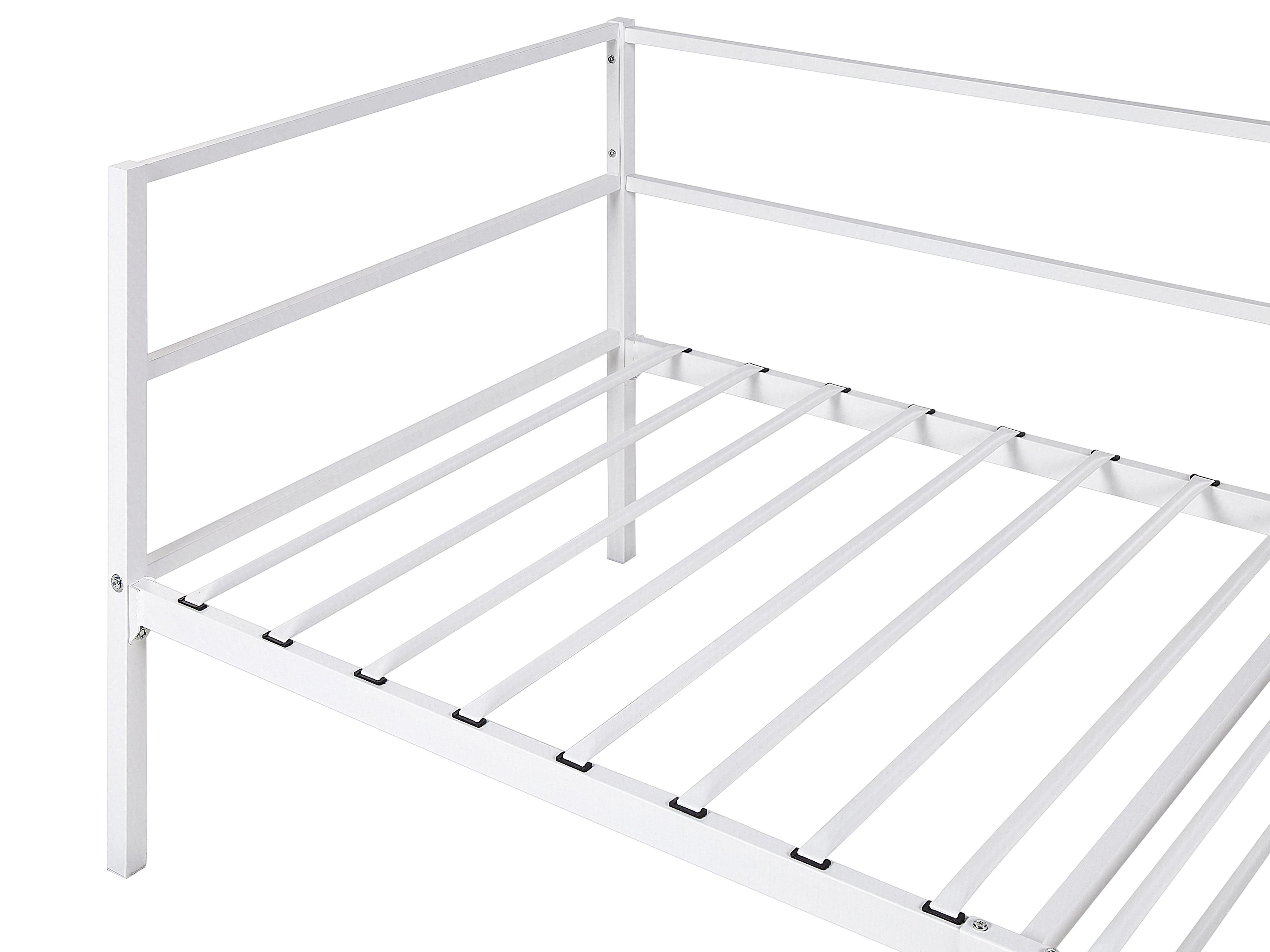 Bed Metaal BATTUT 90 x 200 cm Wit