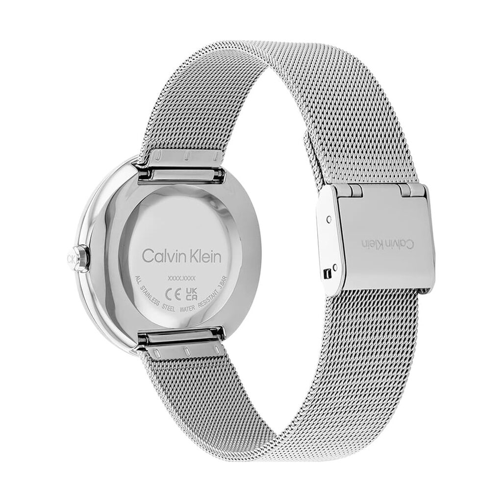 Montre Calvin Klein Twisted Bezel Blanc
