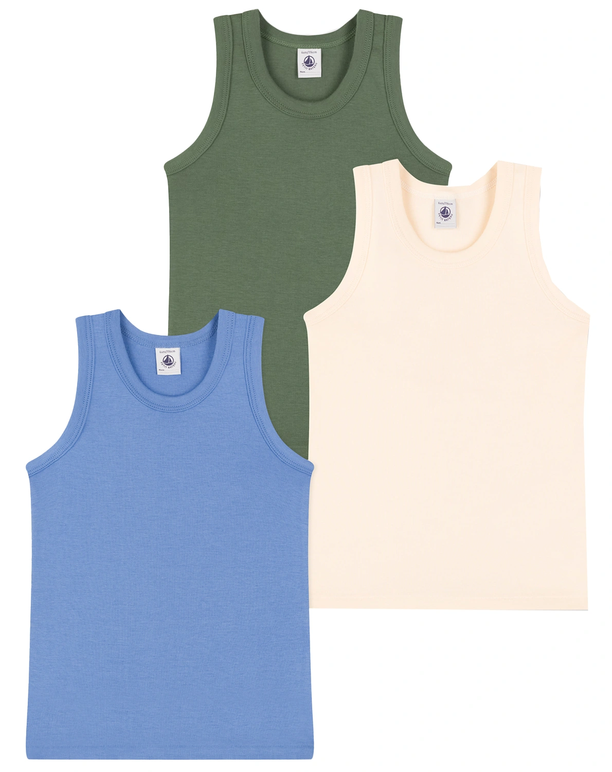 Unterhemd UNI 3er Pack in bunt