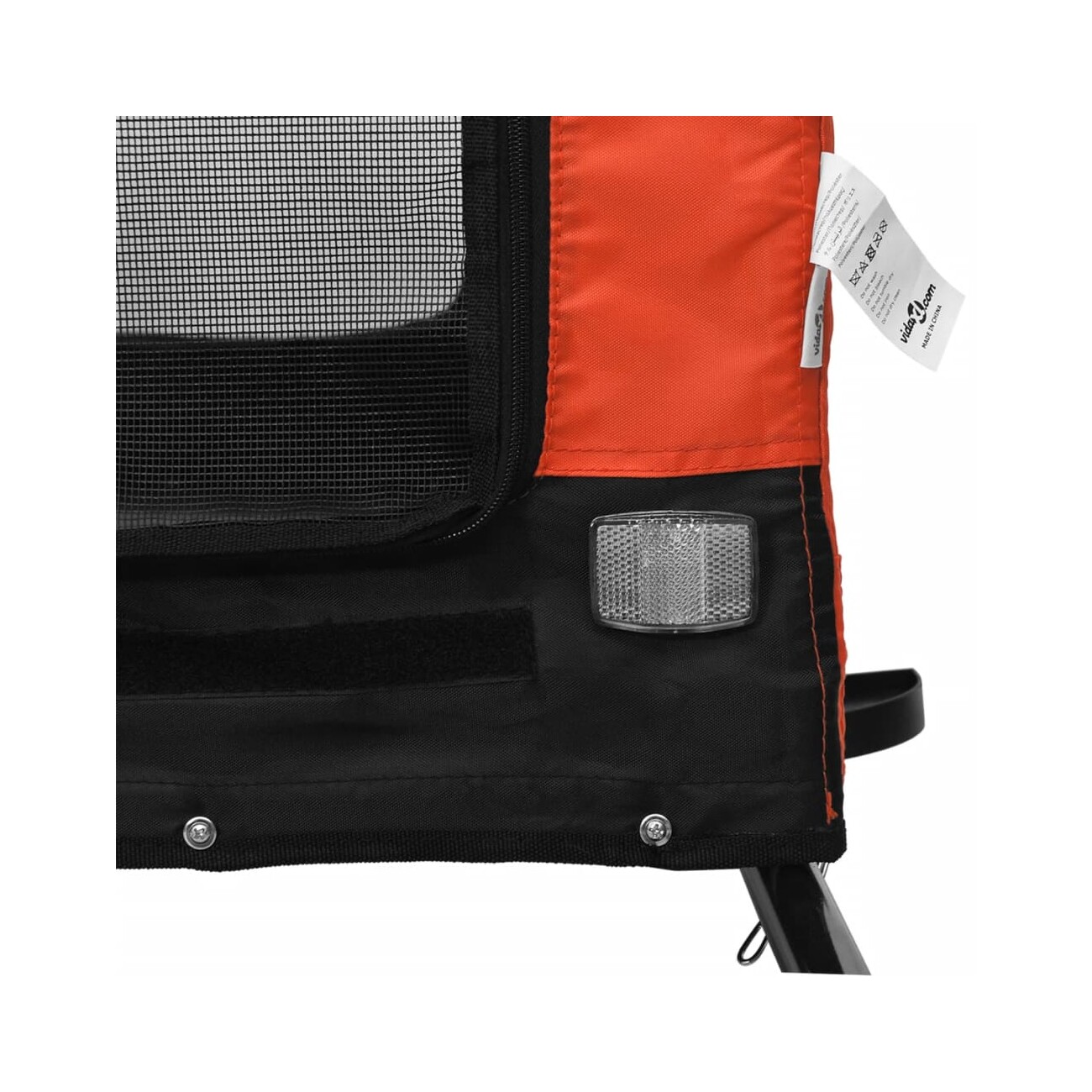 VidaXL Fahrradanhänger Hund 134 x 68 x 74 cm (L x B x H) orange