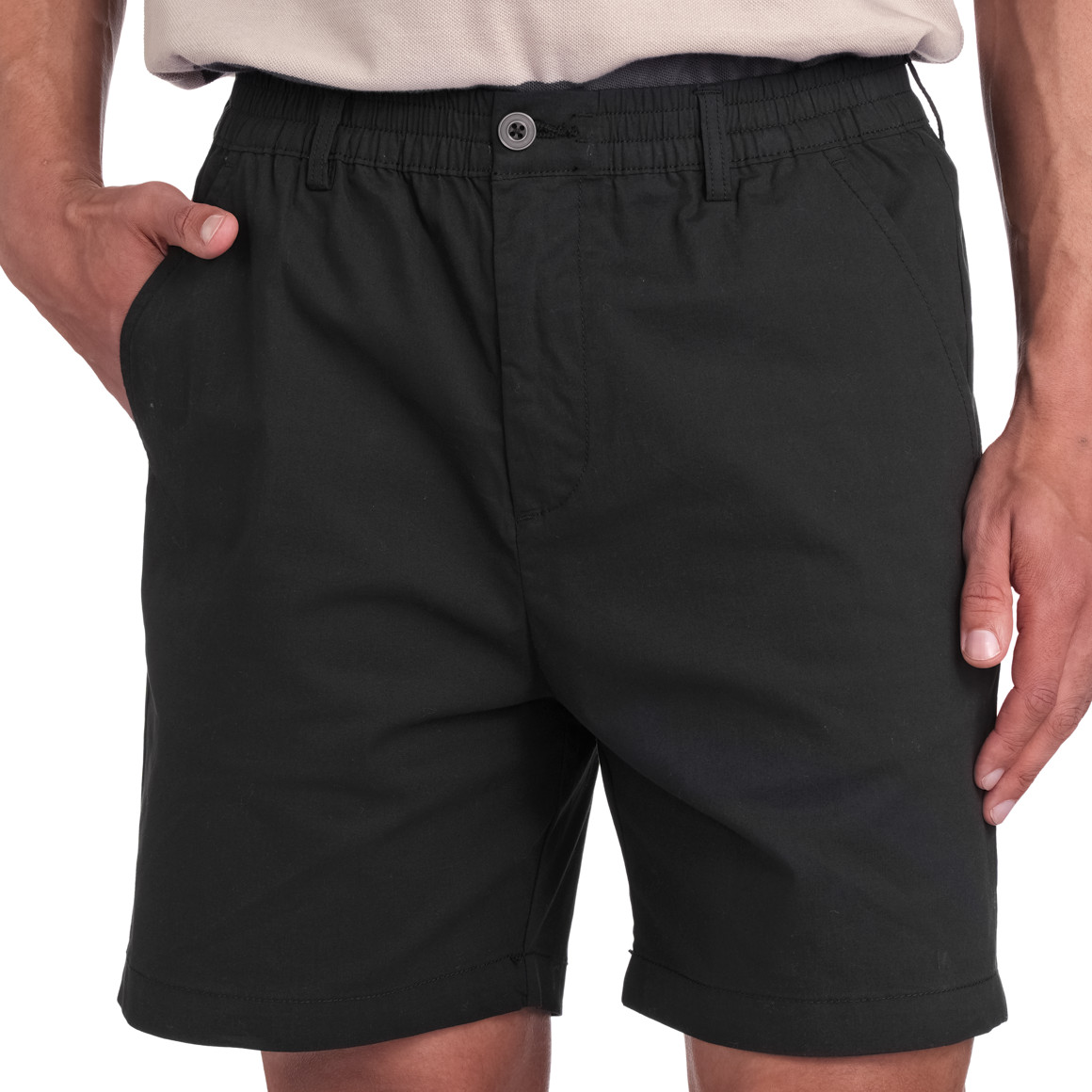 Jonas Nielsen Herren Shorts mit elastischem Bund schwarz