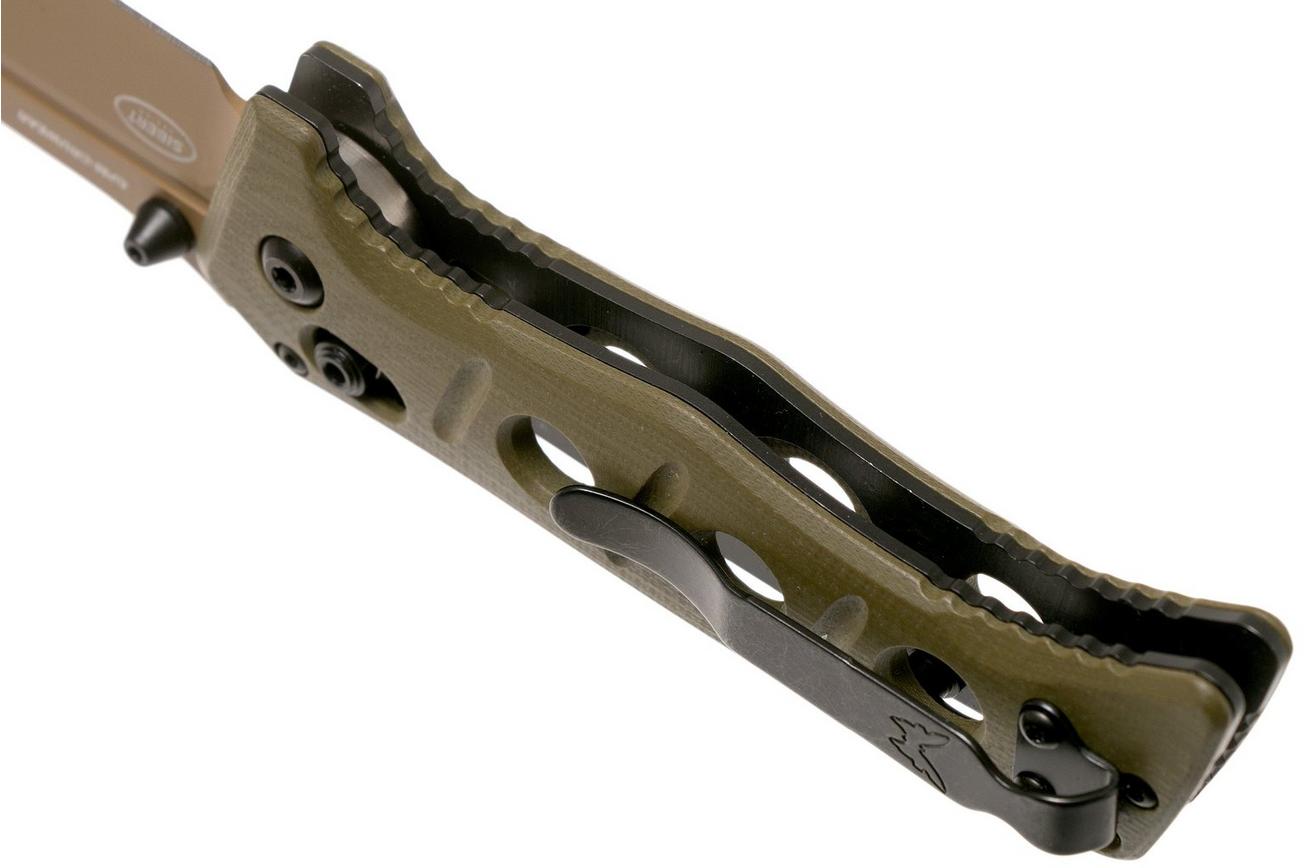 Benchmade 273FE-2 Sibert Mini Adamas OD Green G10, Flat Earth zakmes, Shane Sibert design