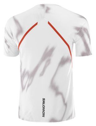 Maillot manches courtes Salomon S/Lab Speed Blanc/Rouge Homme
