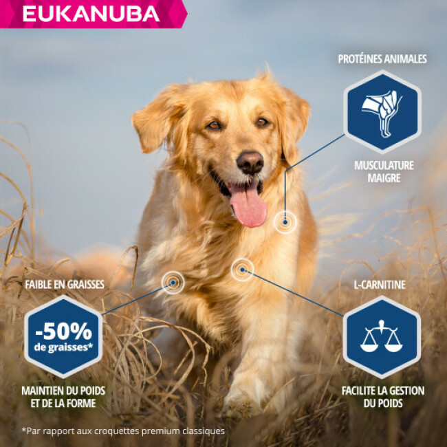 Croquettes Eukanuba Adulte Daily Care Surpoids ou Stérilisés