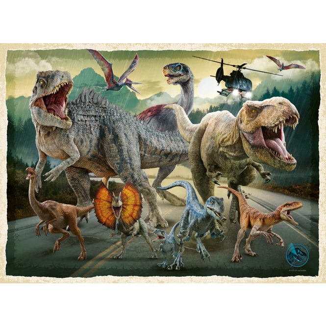Jurassic Park - Kinderpuzzle - Das Leben findet einen Weg - 200 Teile XXL