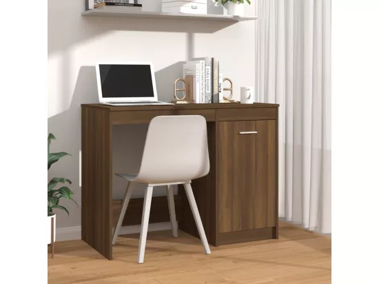 Bureau Chêne marron 100x50x76 cm Bois d'ingénierie