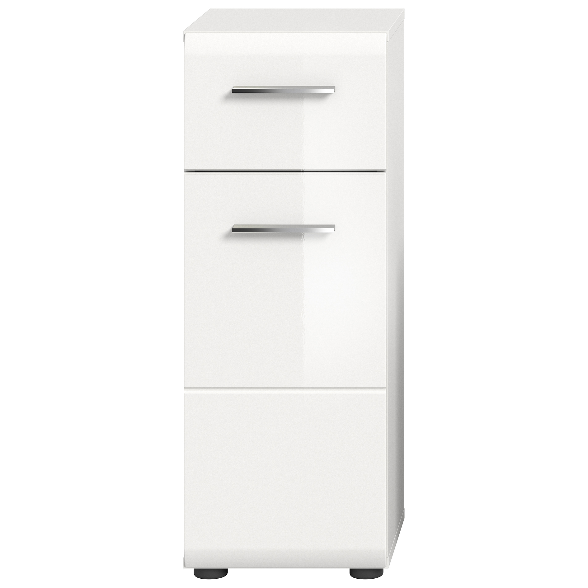 Standschrank ICE - weiß Hochglanz - 30 cm