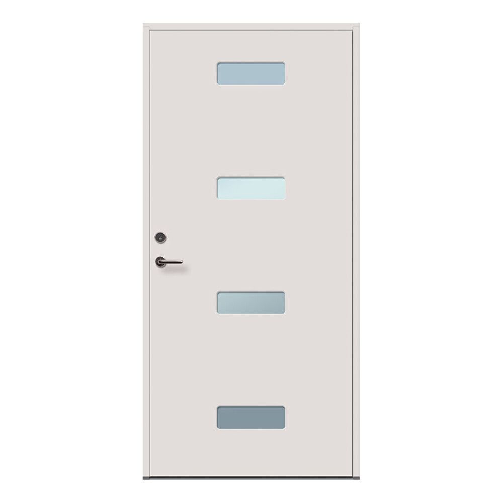 YTTERDØR SOLID ELEMENTS FUNKIS 10X21 VENSTRE M6 HVIT