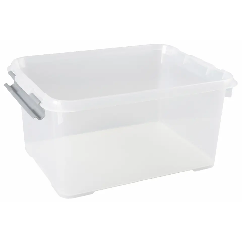 Curver Handy  Opbergbox - 15L - 4 stuks - Transparant met deksel