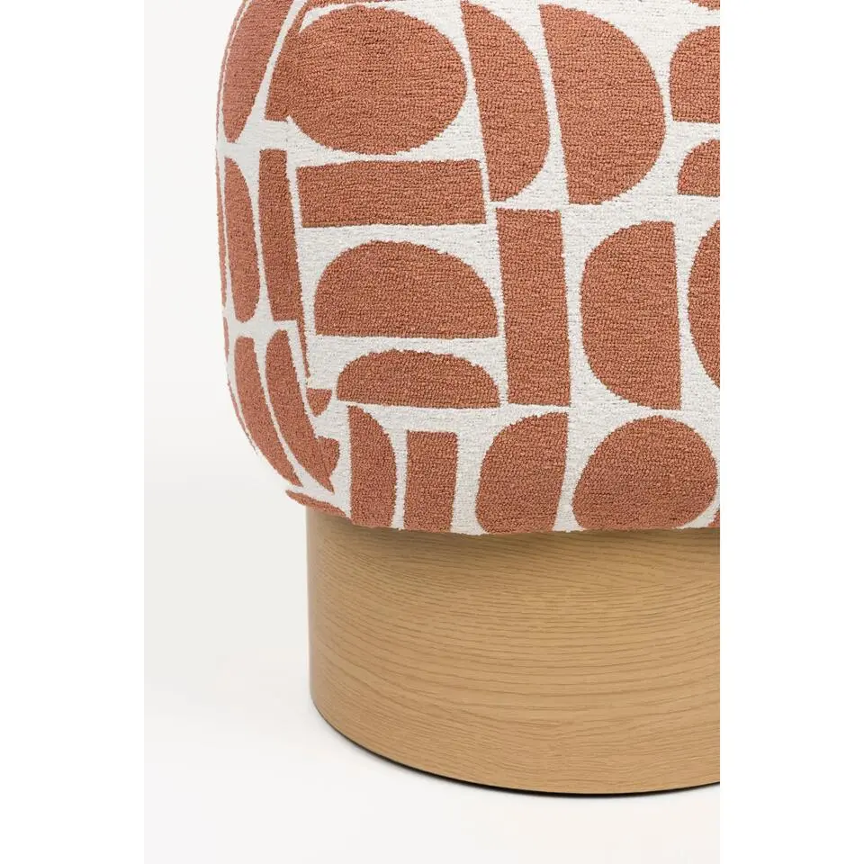 Housecraft Living Cyril Poef/ Krukje Terra Rood