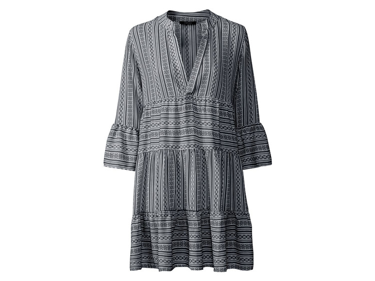 Tuniek voor dames, V-hals, polyester en elastaan