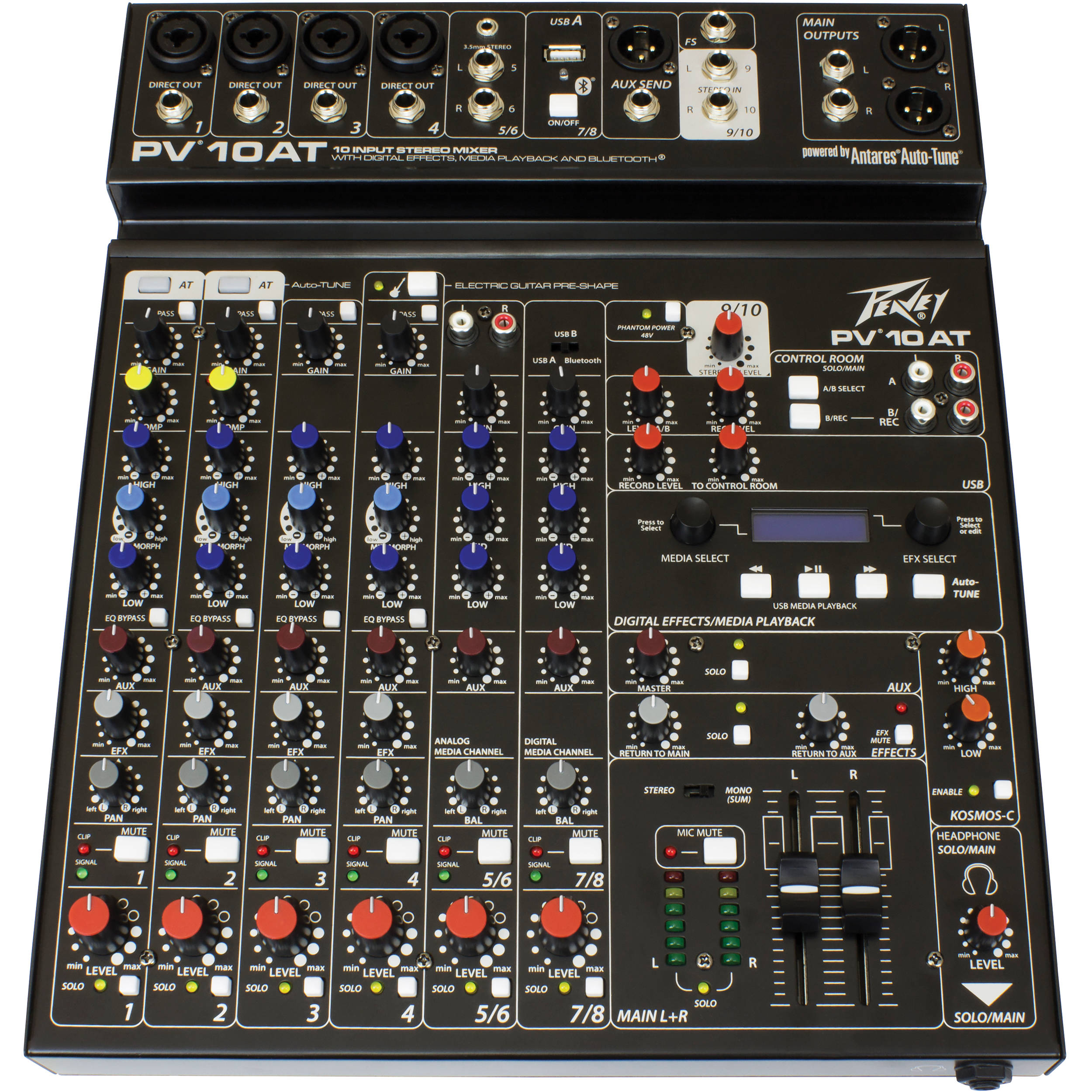Peavey PV 10 AT mengpaneel
