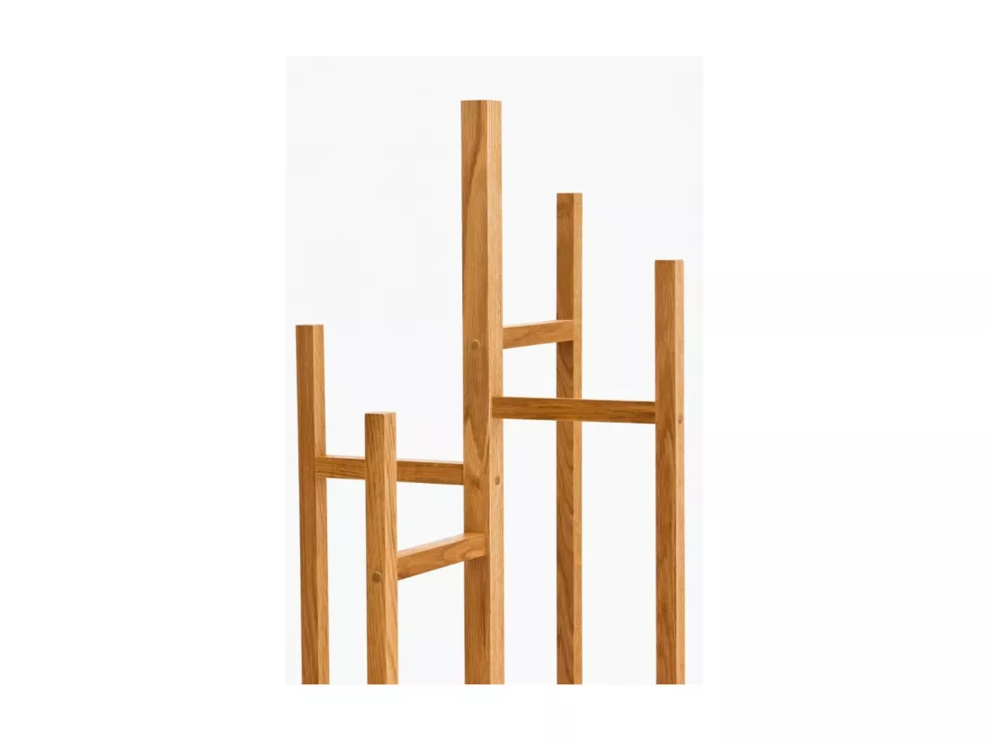 Eigen - Porte-manteaux design bois massif - Bois clair