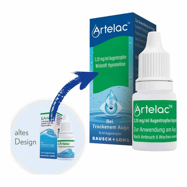 Artelac Augentropfen, Tränenersatzmittel, 10 ml