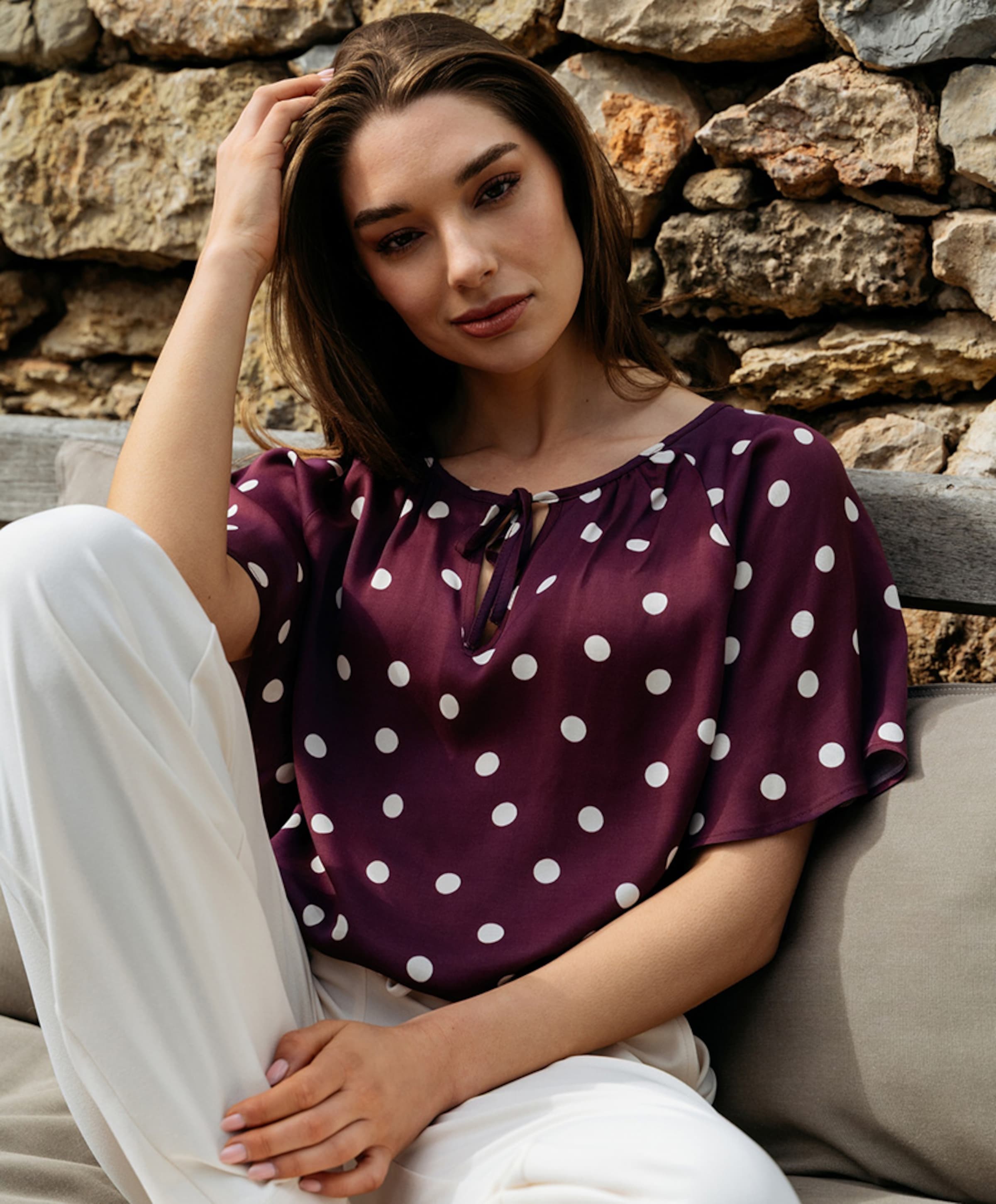 &Co Woman Dames blouse paars