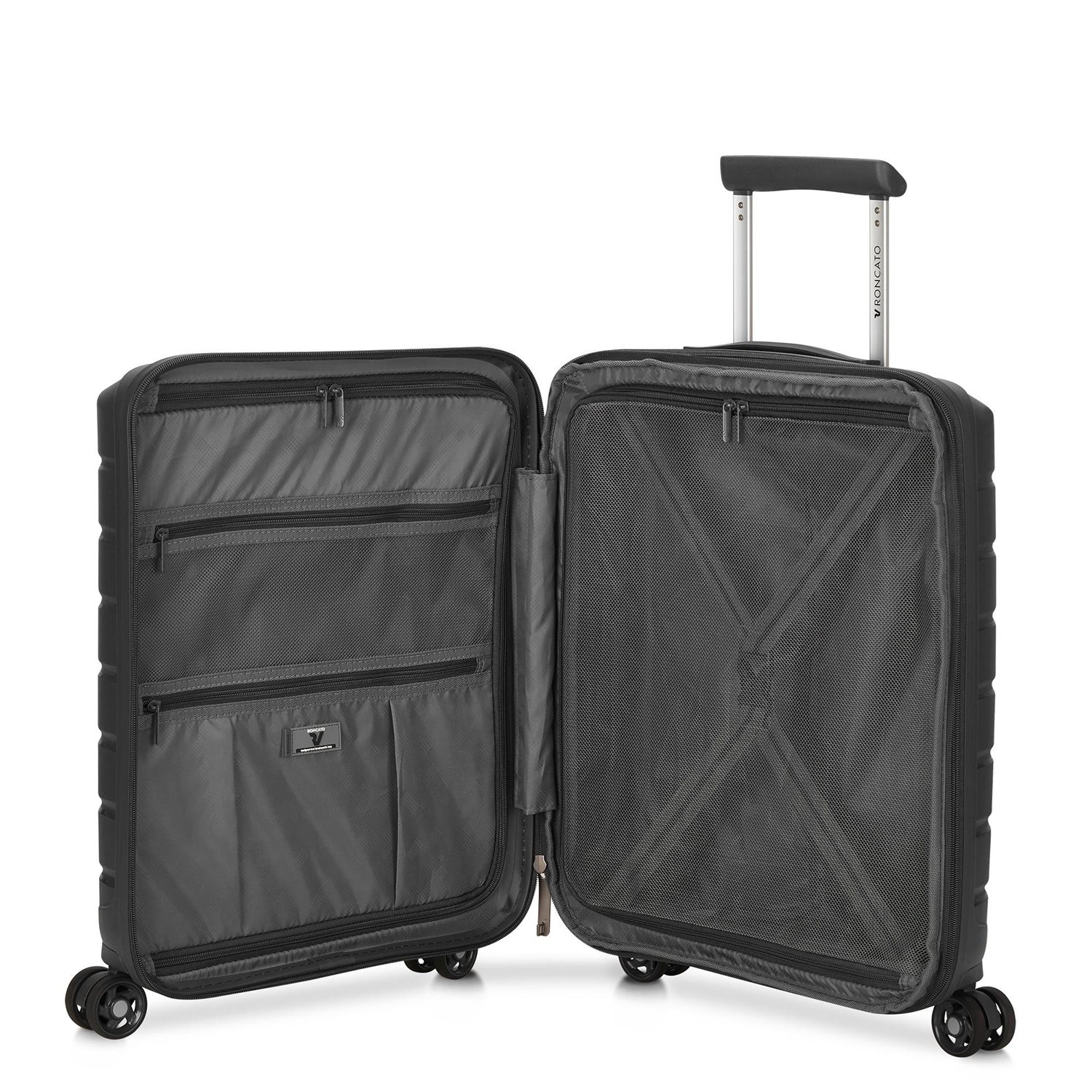 Roncato B-Flying Cabin Trolley 55 with Front Pocket nero
