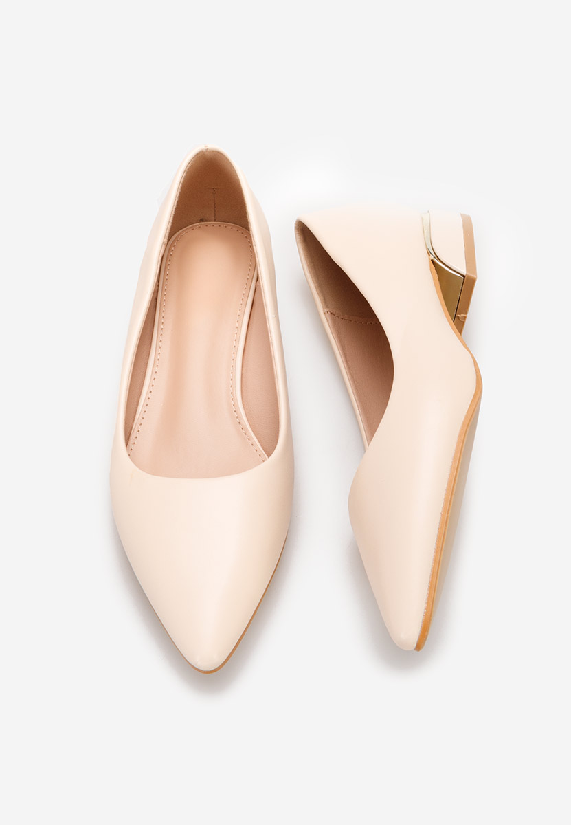 Chaussures à petit talon beige Bertesa V2