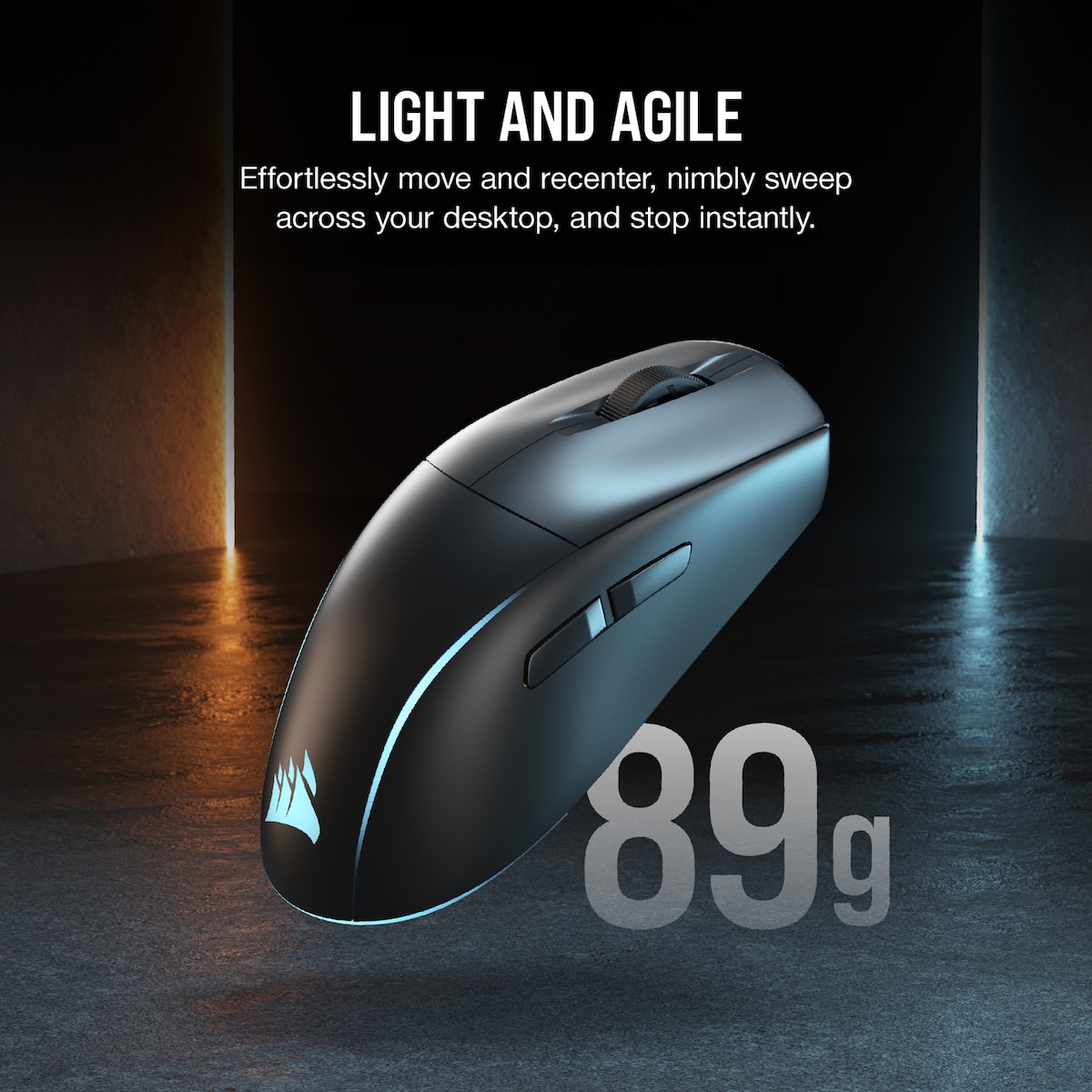 Corsair M75 RGB trådløs gamingmus (sort)