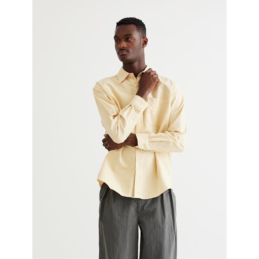 Woodbird Yuzo Classic Skjorte, Butter, XL