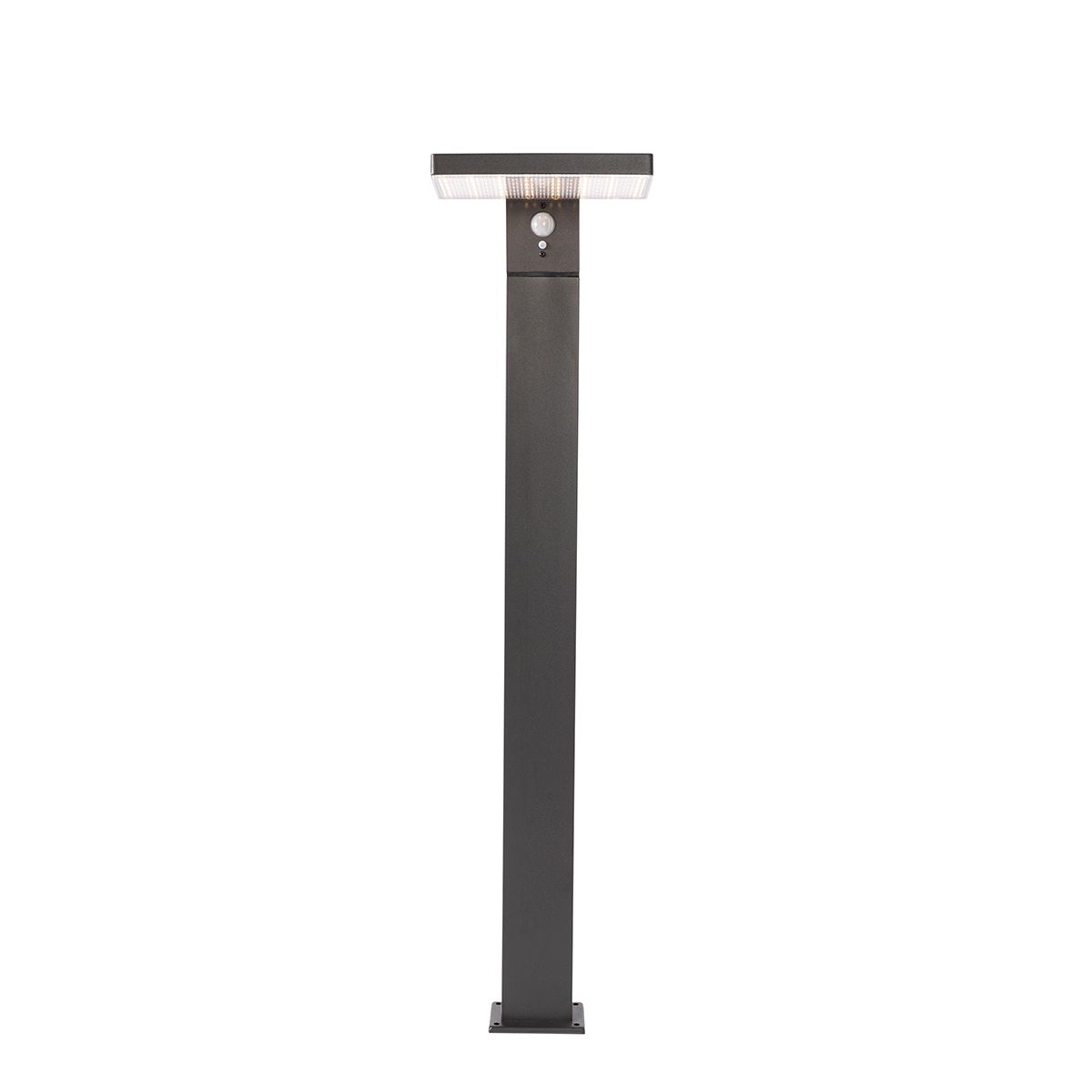 Staande buitenpaal donkergrijs 80 cm incl. LED en dimlicht op solar - Sunnie