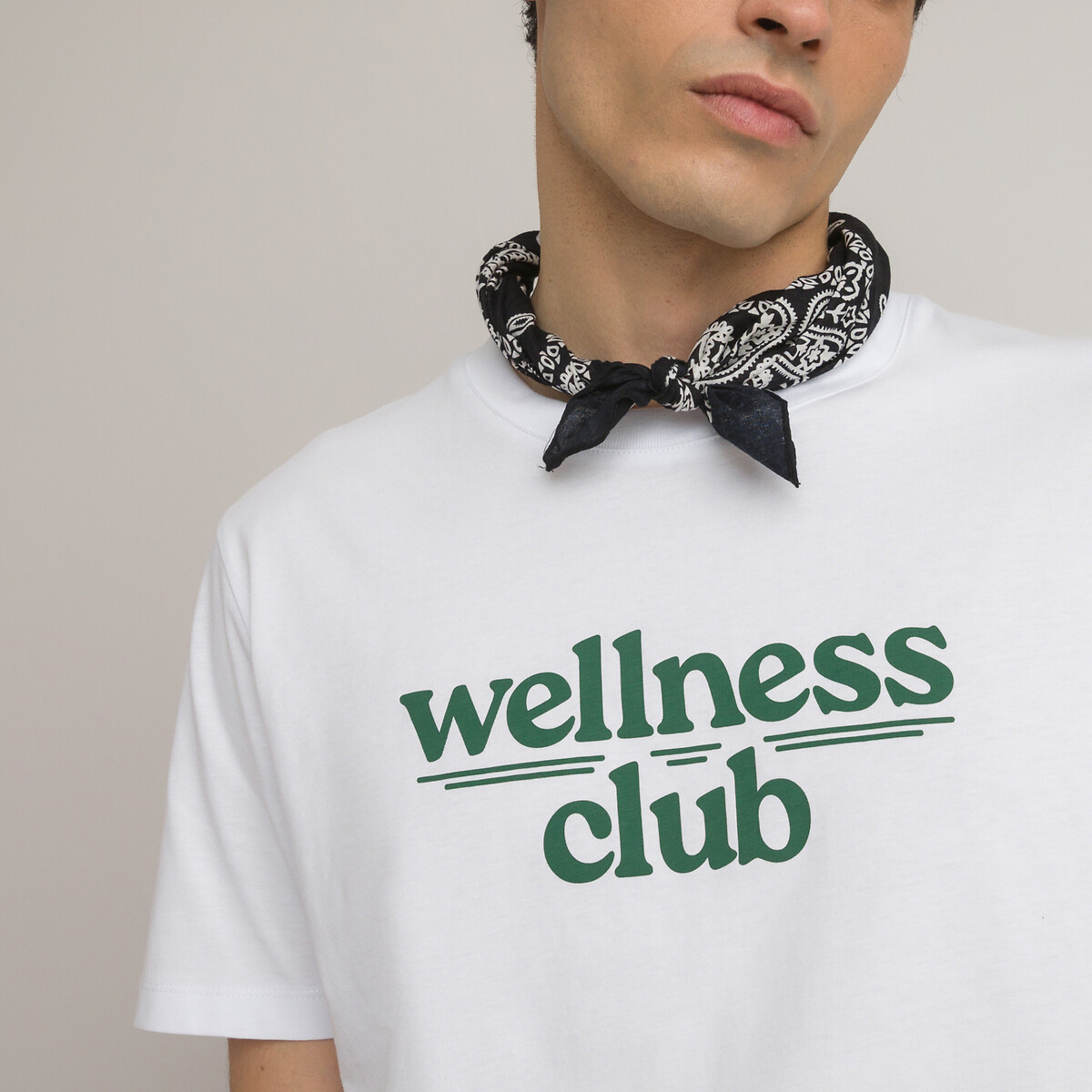 COLEÇÃO LA REDOUTE<br>Camiseta em puro algodão, gola redonda e mangas curtas