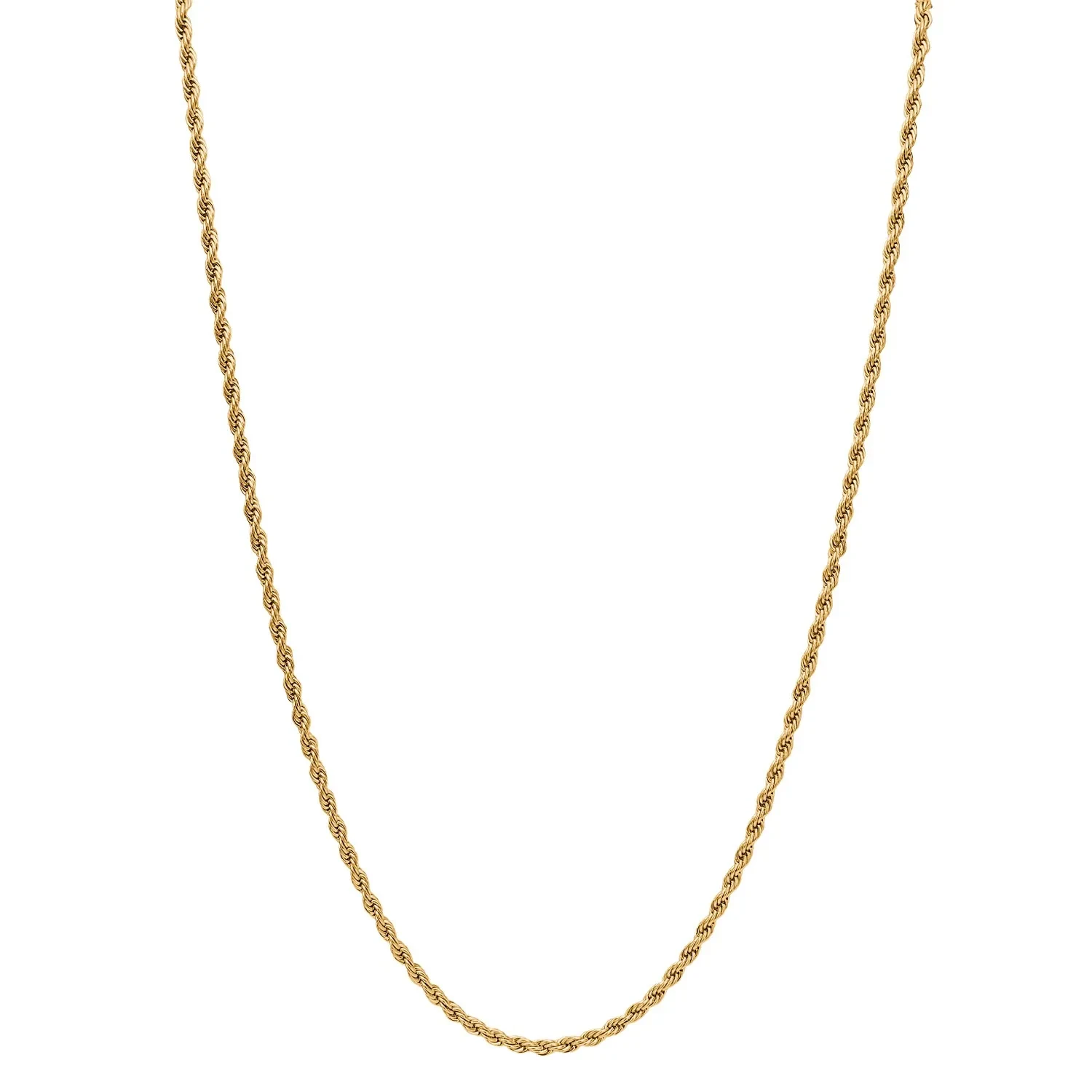 Tom Morris Rope Halskæde 18 kt. Forgyldt Rustfrit Stål TM00029