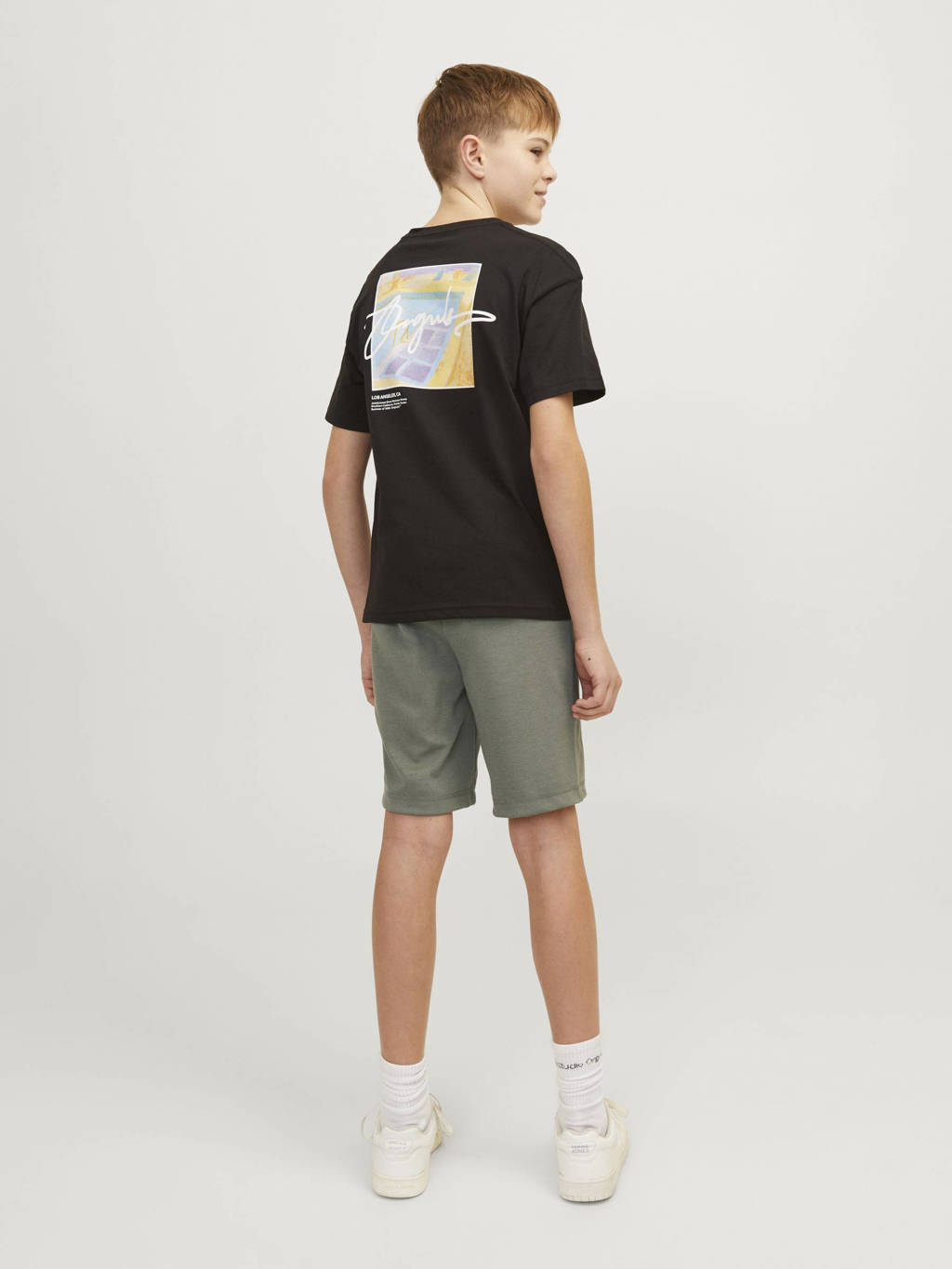 JACK & JONES sweatshort JPSTENCLOUD olijfgroen