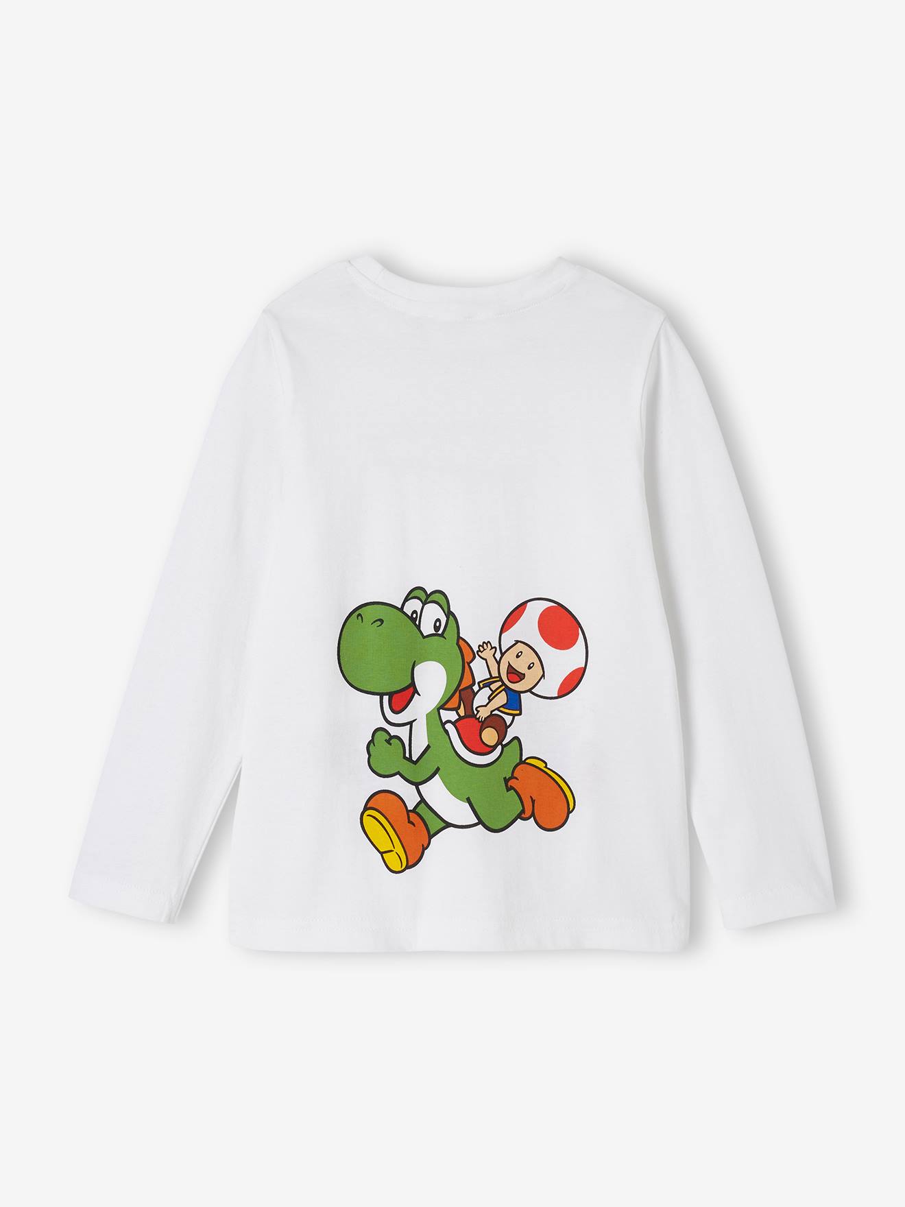 Camiseta de manga comprida Mario e Luigi® para meninos, branca
