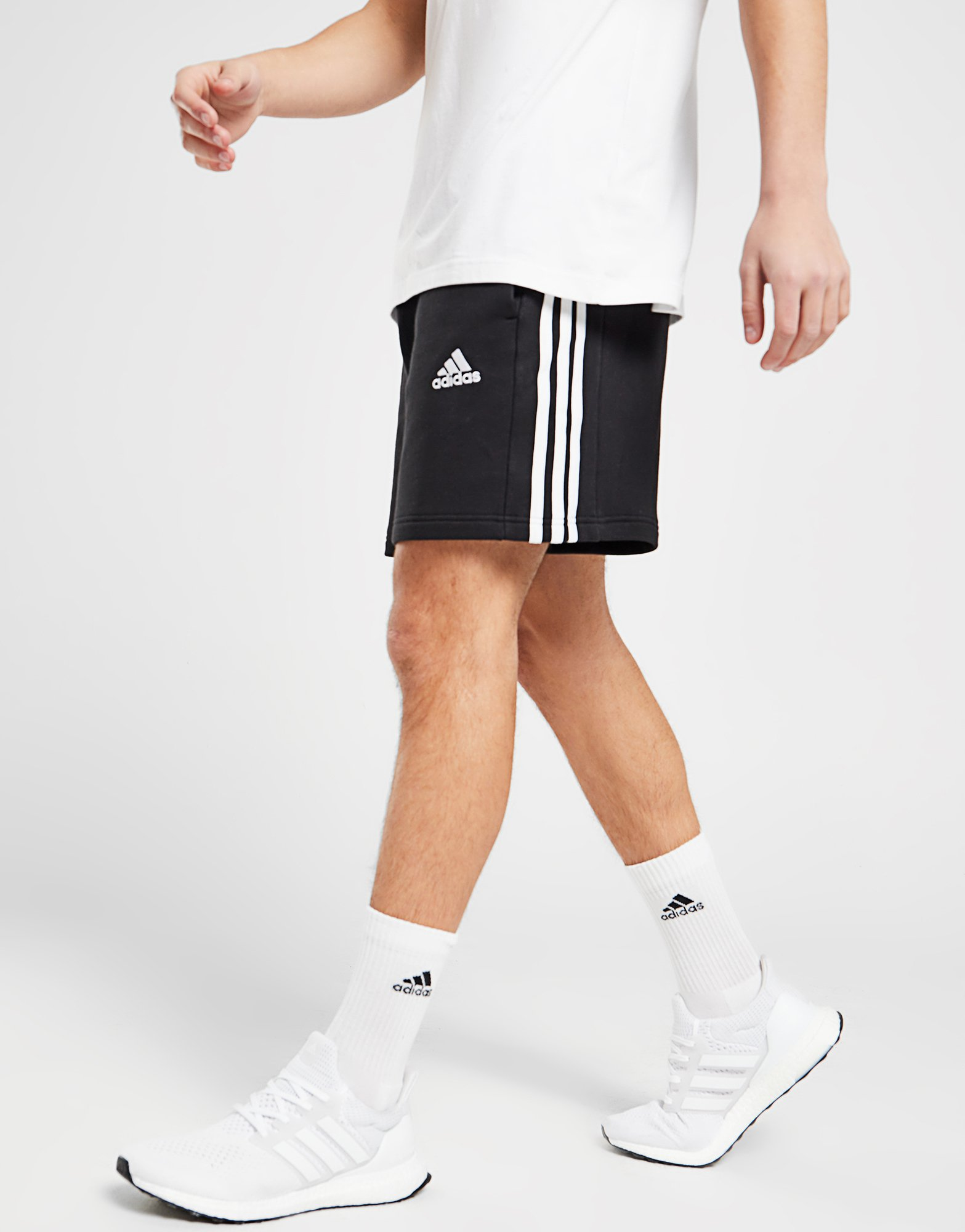 adidas Short à 3 bandes en moleton Essentials