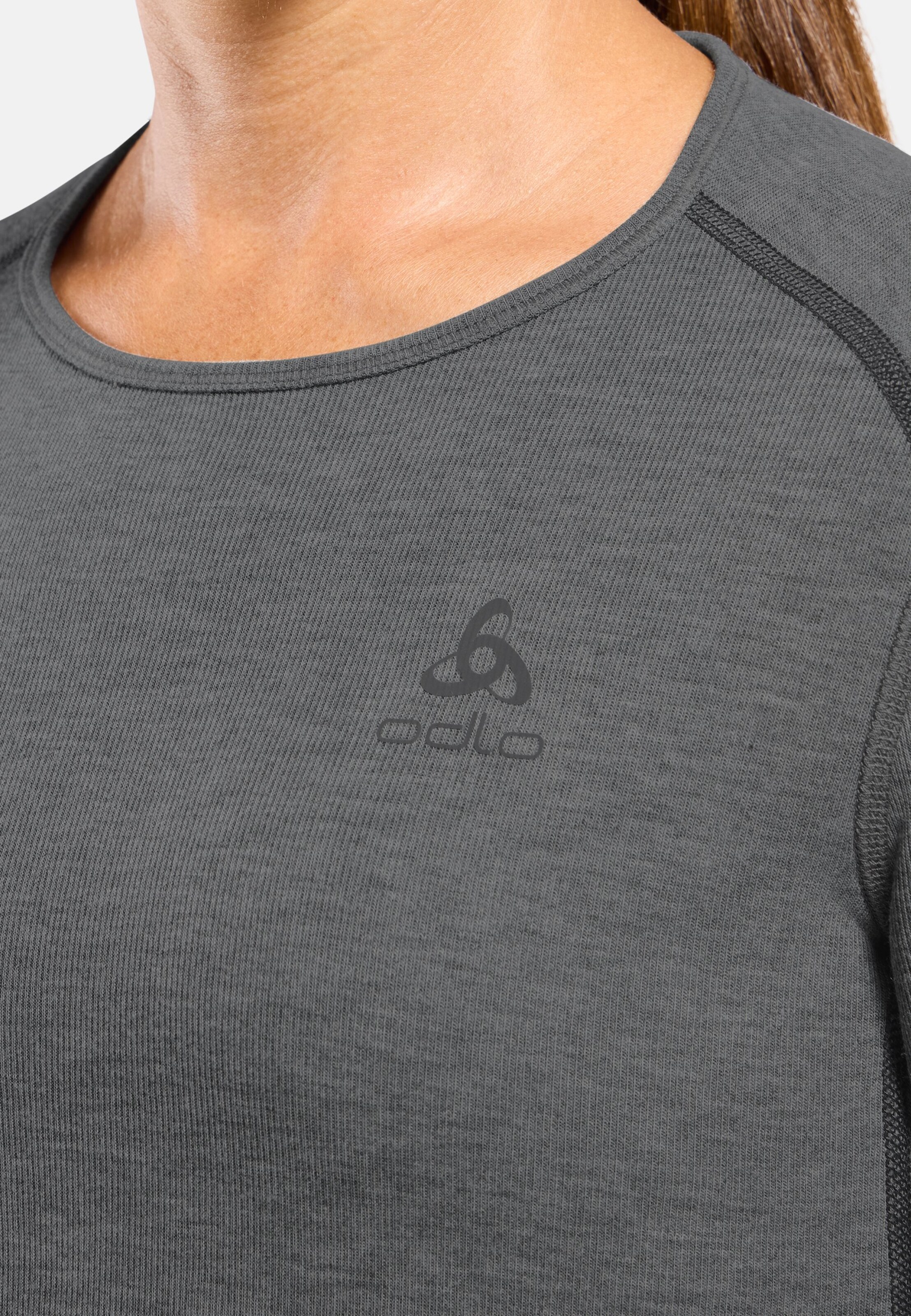 Active X-Warm Base Layer Langarmshirt in odlo steel grey melange