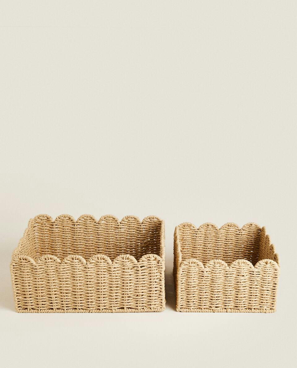 CESTA COM BORDADO