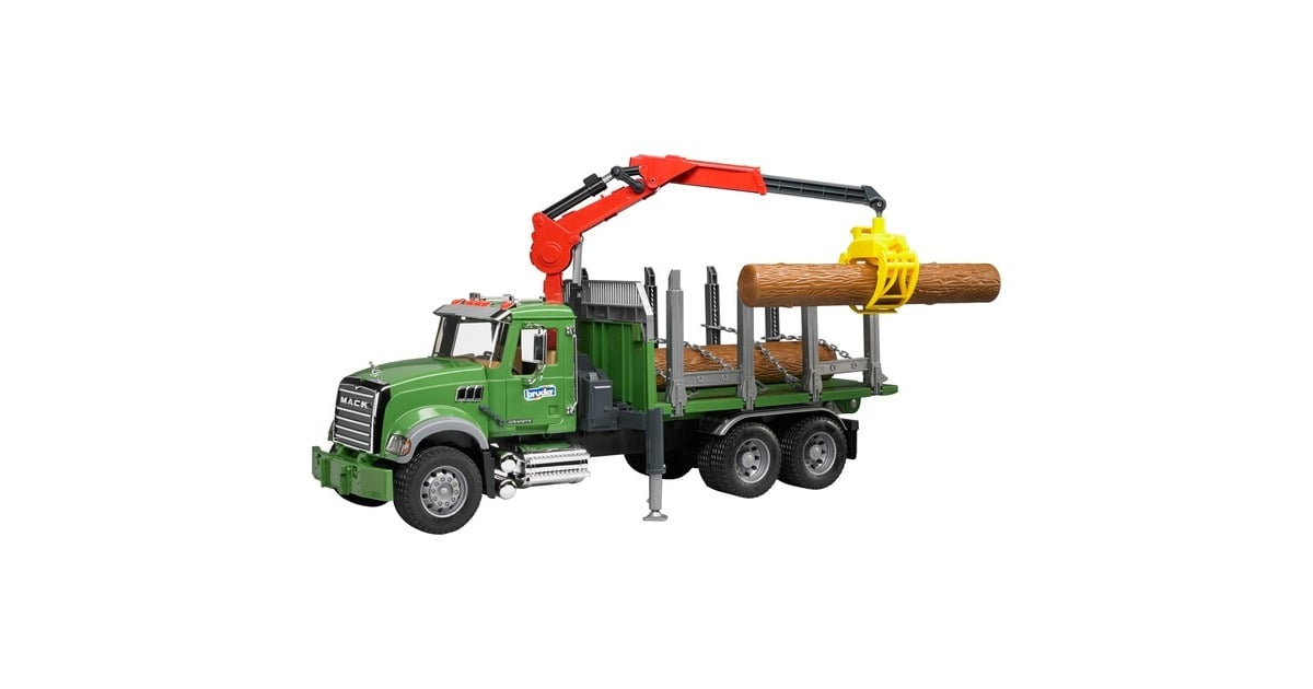 bruderMACK houttransport truck Modelvoertuig  (02824)