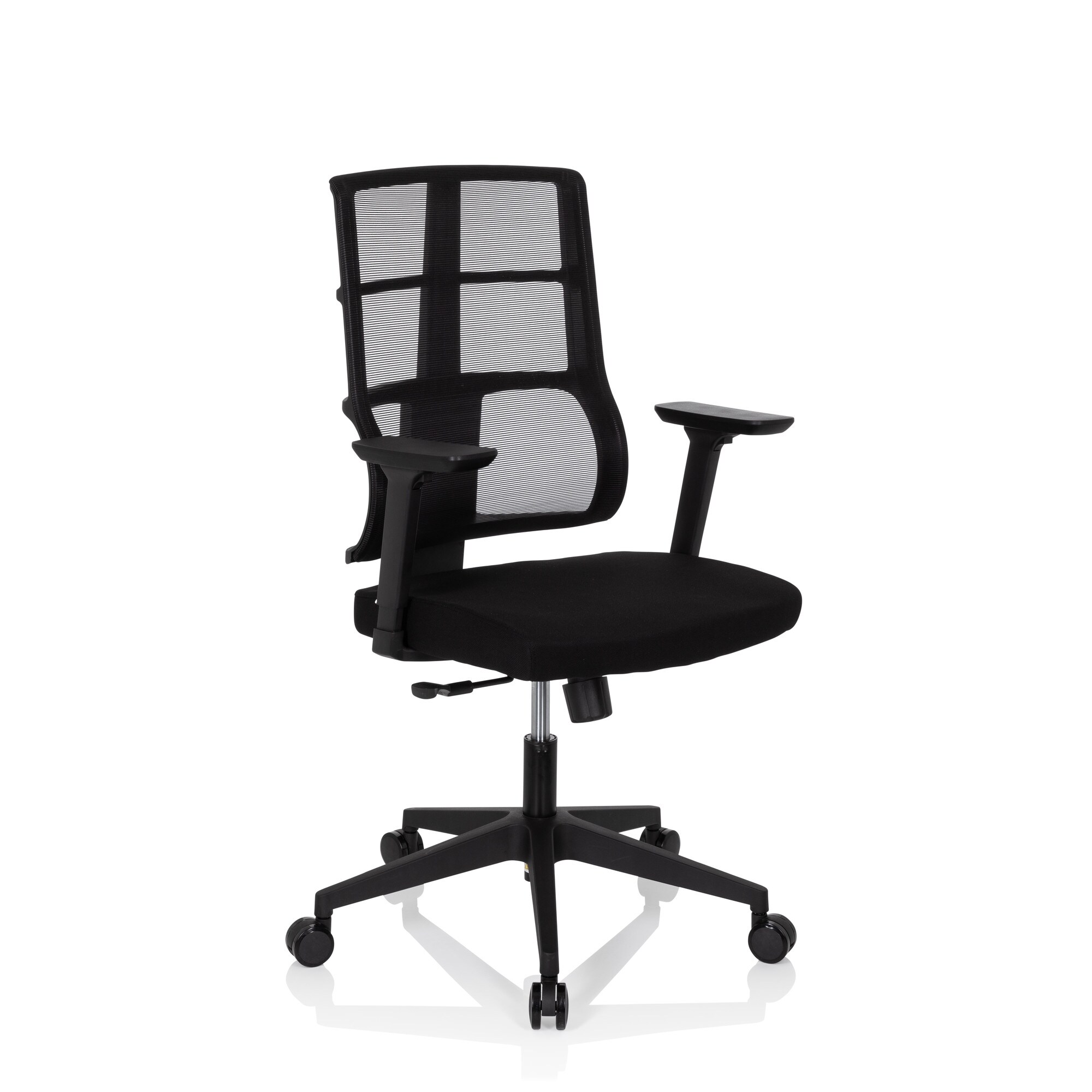 Profi Bürostuhl SPINIO Stoff/Netzstoff mit Armlehnen (höhenverstellbar) hjh OFFICE