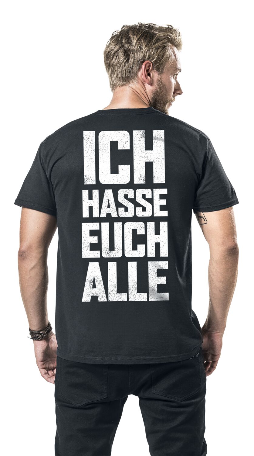Ich hasse euch alle | Hämatom T-Shirt Manches courtes