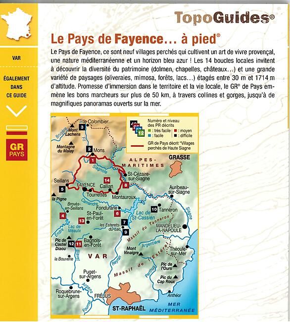 FFRP - P832 LE PAYS DE FAYENCE A PIED FFRP