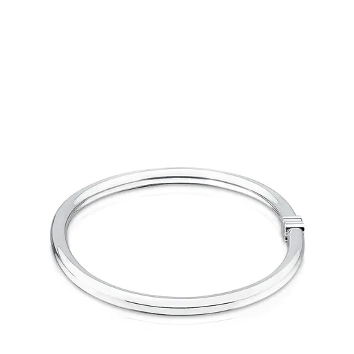Pulseira prateada com motivo quente
