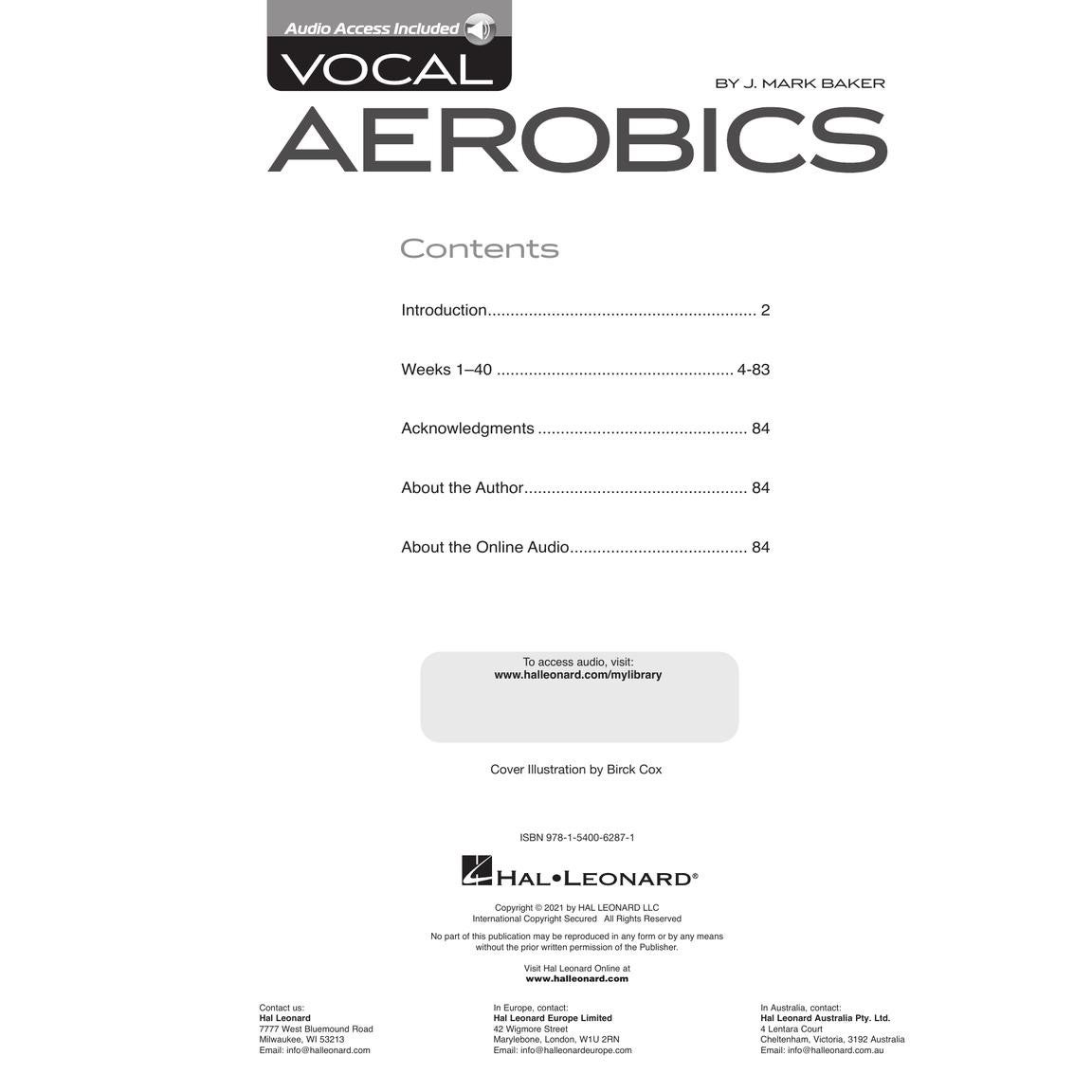 Hal Leonard Vocal Aerobics zangboek