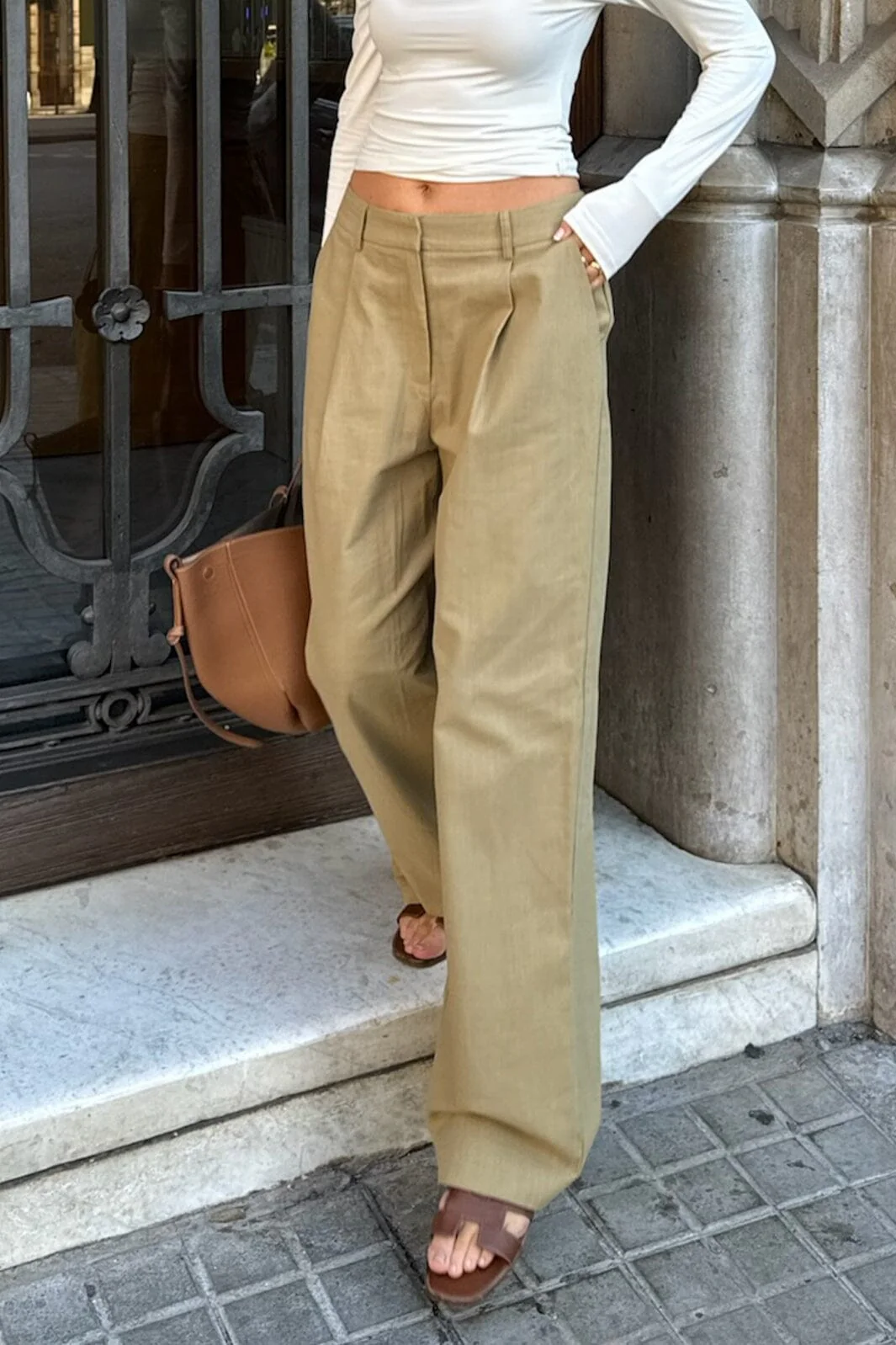 BYIC Celinaic Pants lkhaki light khaki