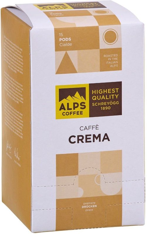 Alps Coffee - Crema - Koffiepads - 15 Stuks