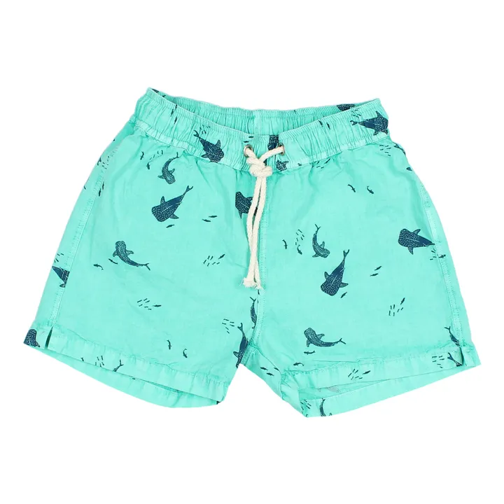 Búho Short de Bain Coton Bio Ocean | Vert