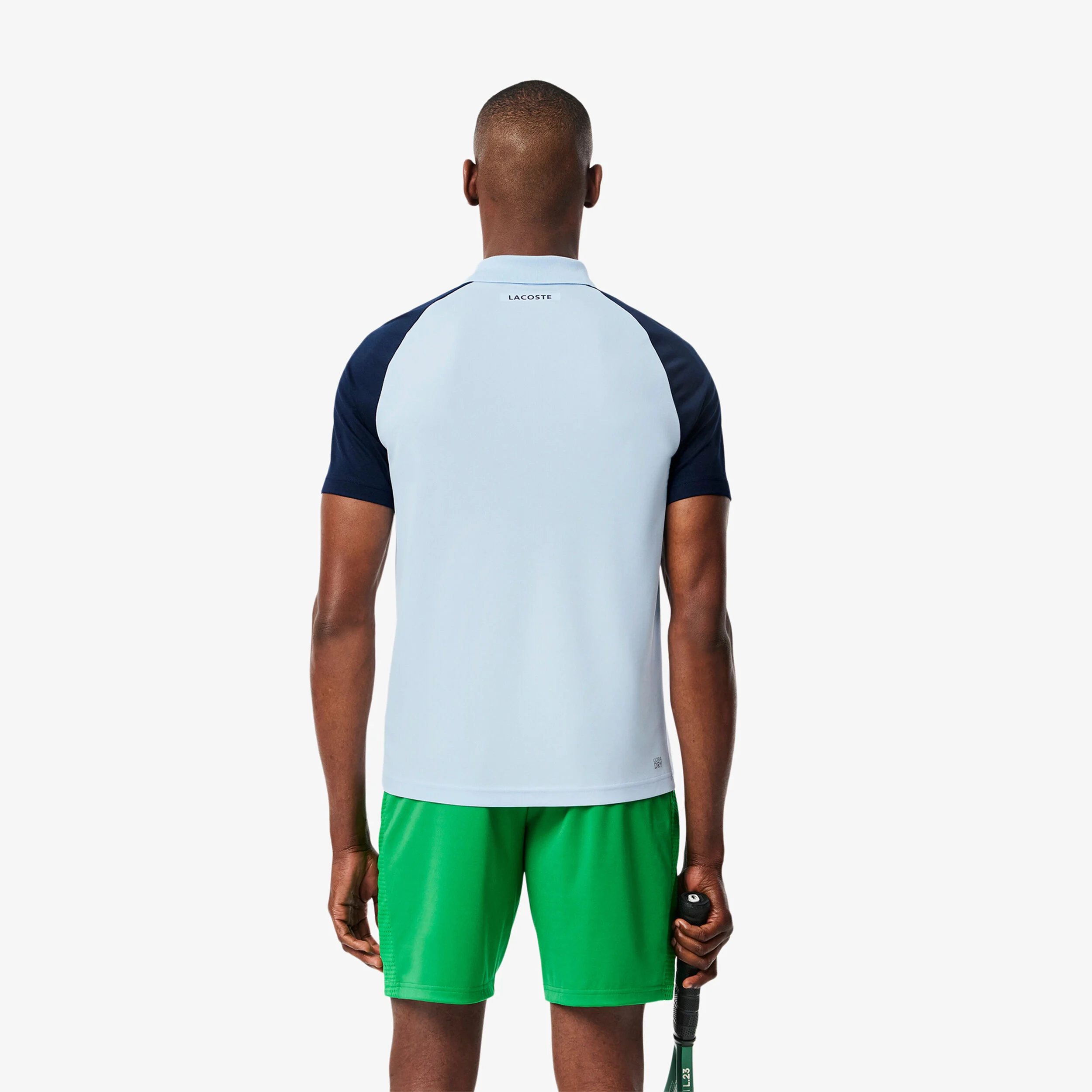 Lacoste Djokovic Polo Hommes - Bleu Clair , Multicouleur