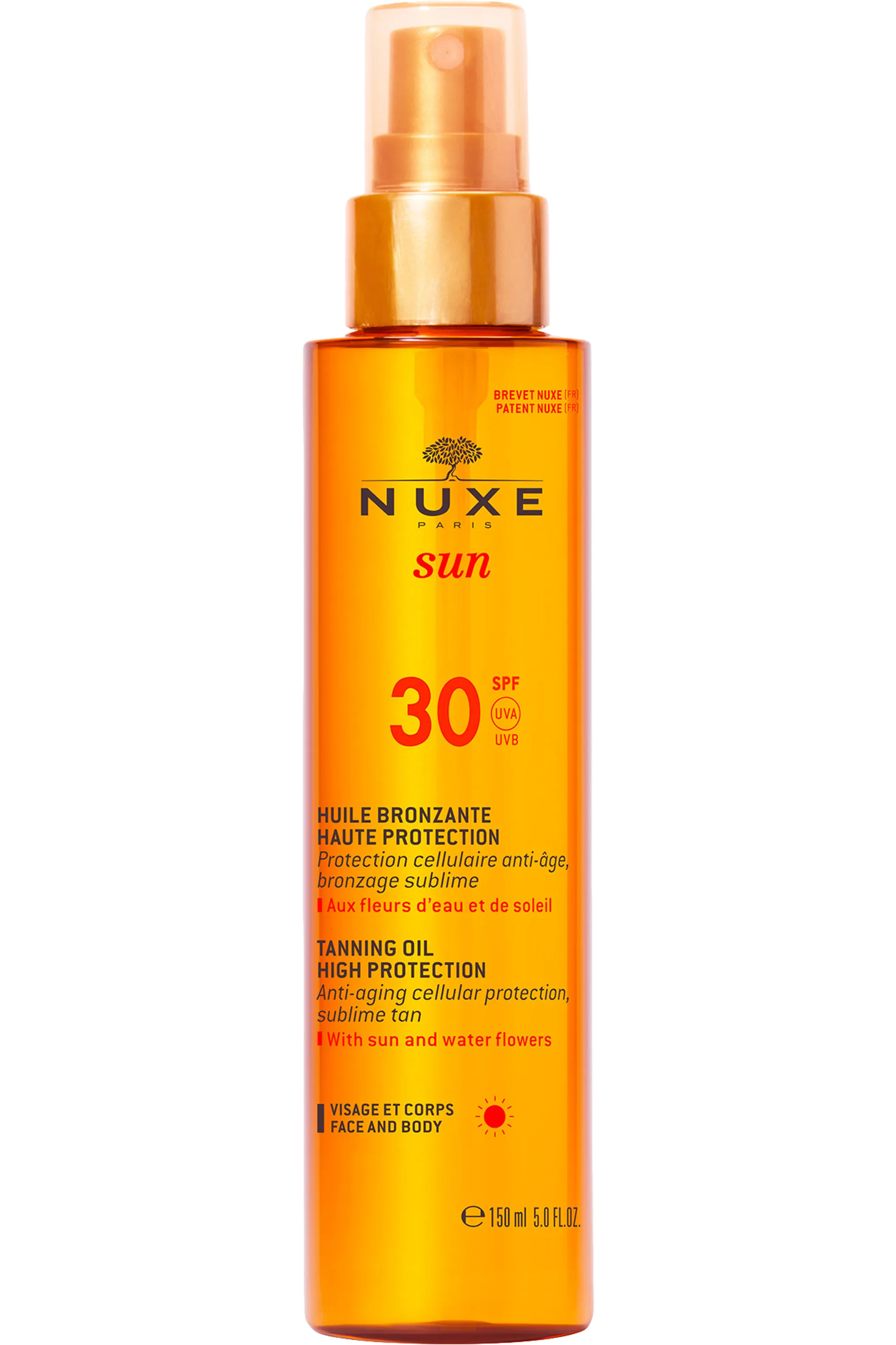 Nuxe Huile bronzante haute protection SPF30 Nuxe Sun-150 ml