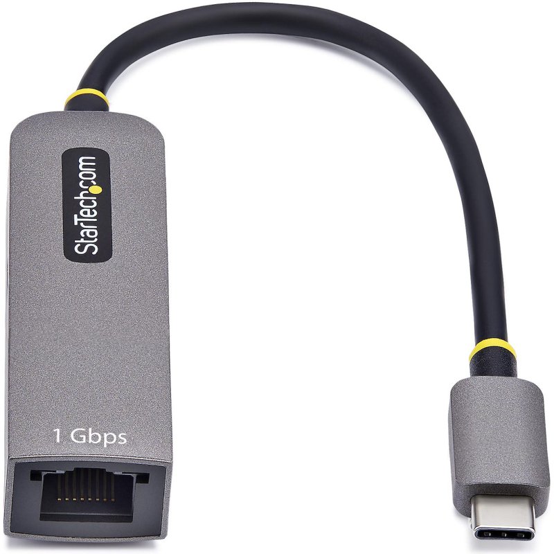 StarTech.com Adaptateur USB-C vers Ethernet, NIC, 100W PD Pass-Through, Adaptateur Réseau USB 3.0 Type-C 1Gbps Multi Speed, Compatible Thunderbolt, Windows & Mac