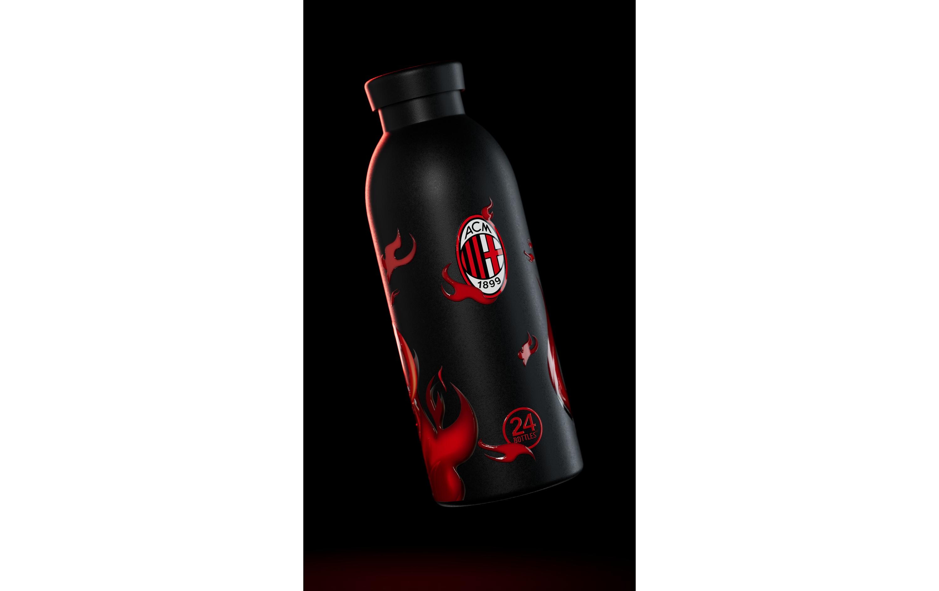Thermosflasche Milan 500 ml, AC MilanIsolierflasche mit doppelwandiger Edelstahlisolation