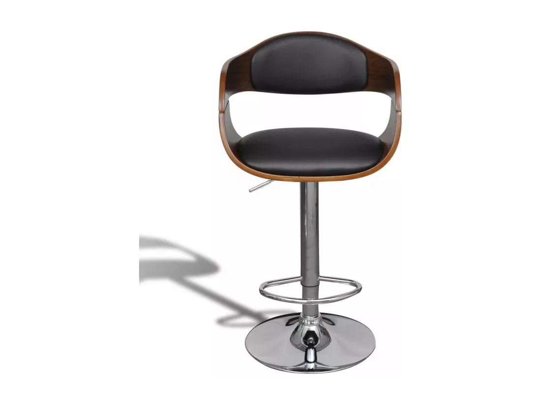 Tabouret de bar cuir cuir marron 49 x 49 x 109 cm 1202158/2