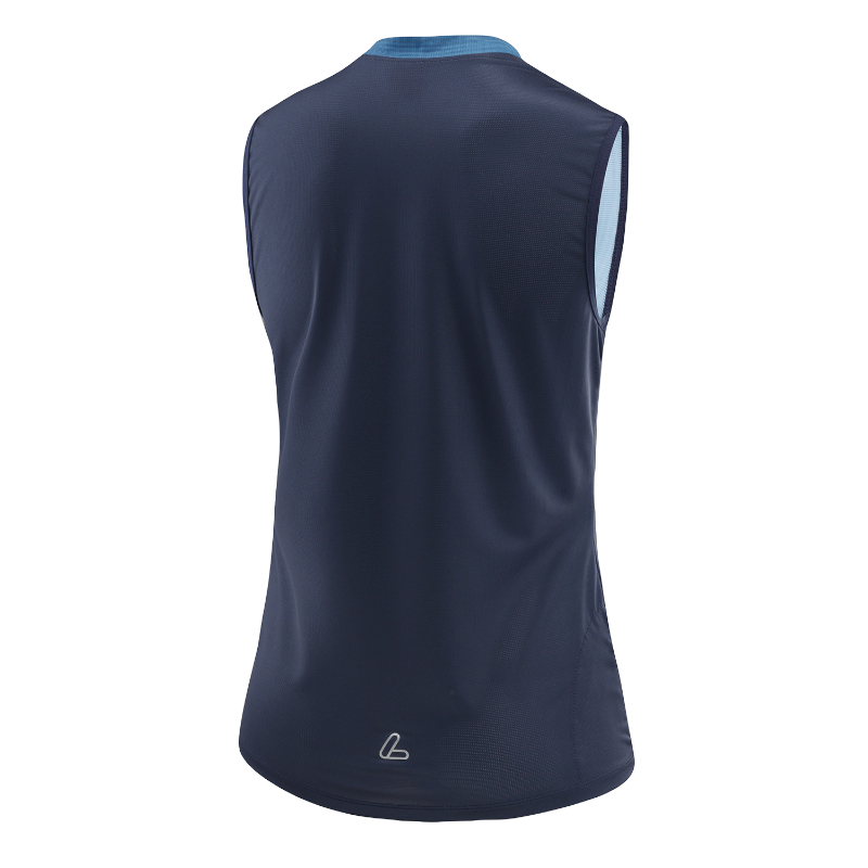Loeffler W Bike HZ Cielo blauw mouwloos fietsshirt