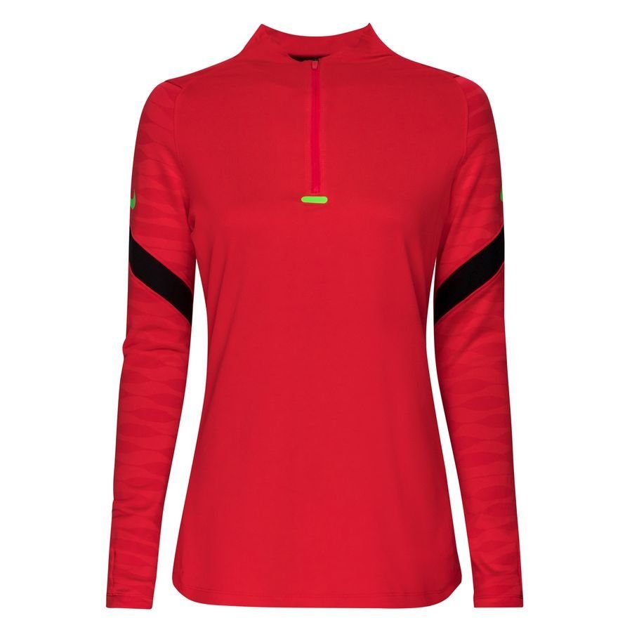 Nike Maillot d'Entraînement Dri-FIT Strike 21 Drill - Rouge foncé/Noir/Vert Femme