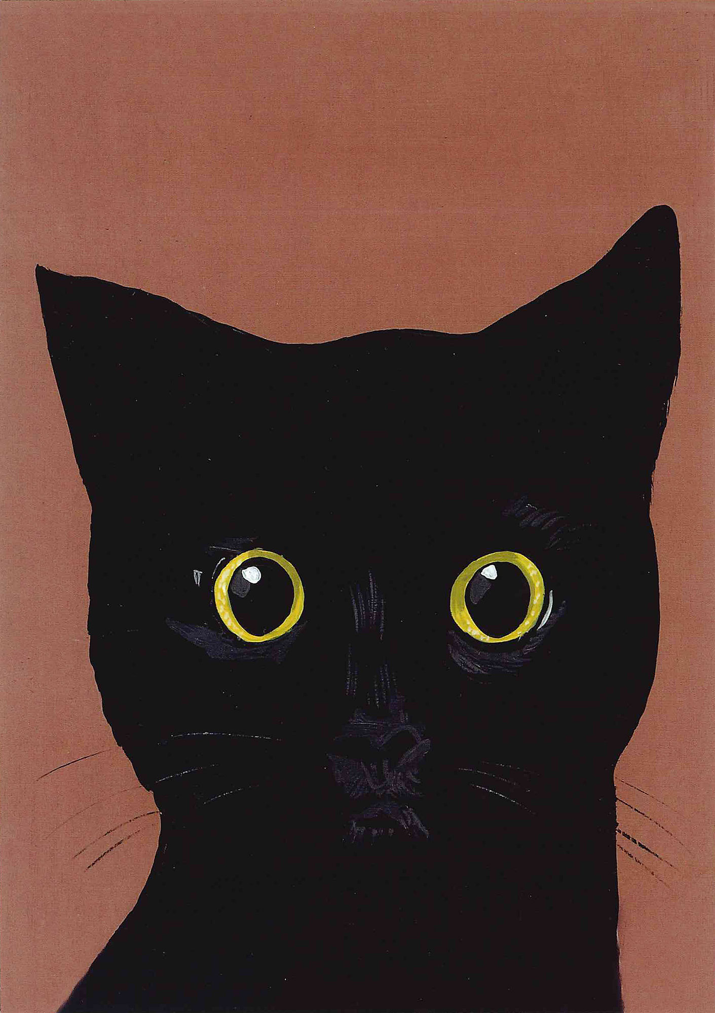 Postkarte 'Black Cat' günstig bestellen