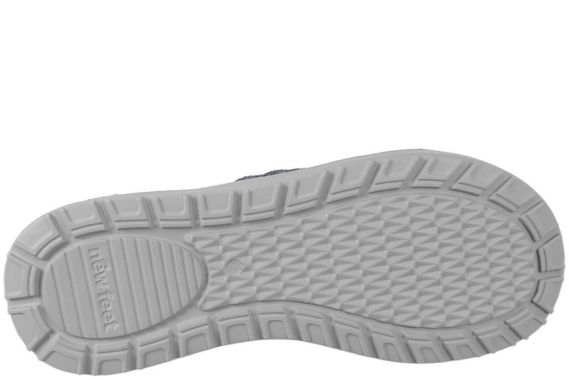 NEW FEET SKO I BLÅ RUSKIND