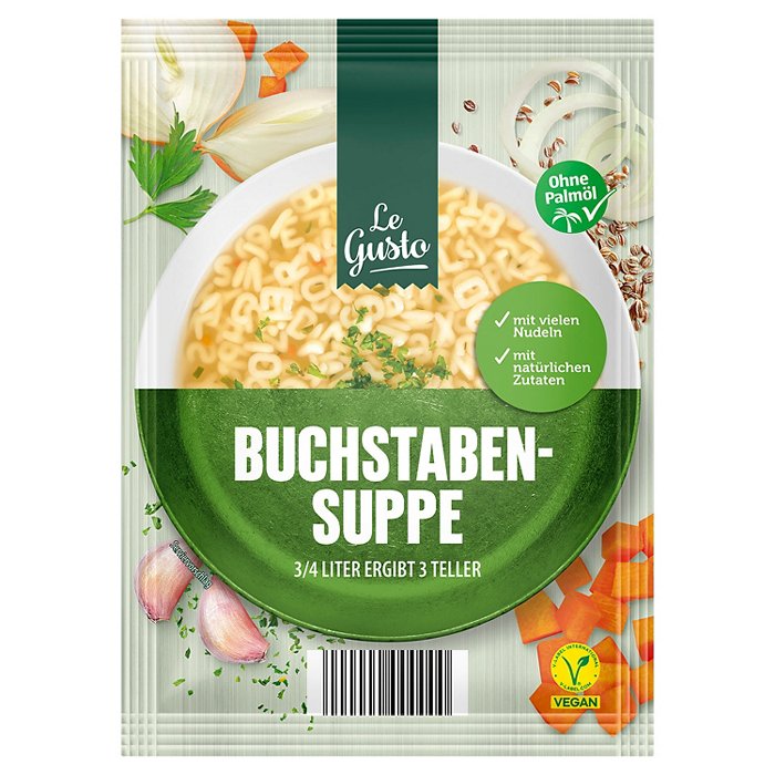 LE GUSTO Beutelsuppen, ABC-Suppe